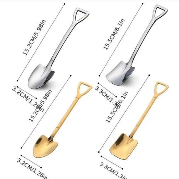Shovel shaped spoon set - Picture 4 of 4